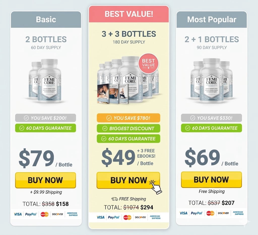 3 Days Femicore Offer